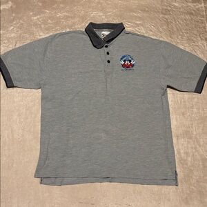 Vintage Mickey Mouse World Sorcerer Fantasia Polo Shirt Size Large
